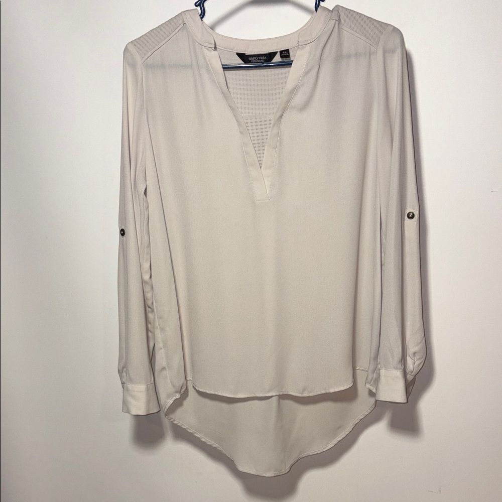 Simply Vera Vera Wang Cream Blouse